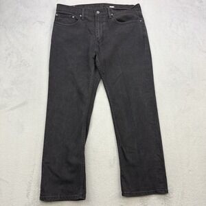 Levis Jeans Mens 36x30 Black Denim 559 Loose Straight Zip Fly Relaxed Stretch
